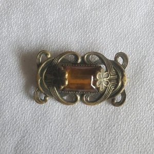 VINTAGE ART NOUVEAU DAINTY Brooch Pin 1.25" - Picture 1 of 5