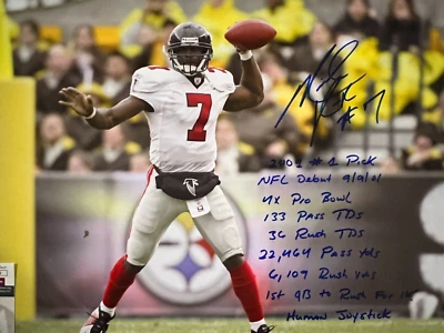 MICHAEL VICK ATLANTA FALCONS 9 INSCRIPTIONS  JSA AUTHENTICATED SIGNED 16x20 - Image 1 of 3