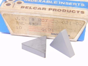 NEU ÜBERSCHÜSSIG 10 STK.  BELCAR TNC 432 GRADE: GC21 CARBIDE INSERTS - Bild 1 von 1