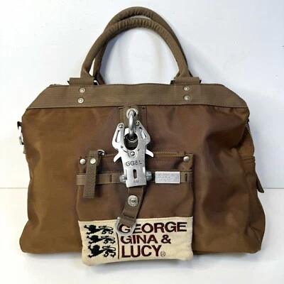 George Gina & Lucy Purse Miss Perfect Handbag Brown Bag Y2K - Image 1 of 4