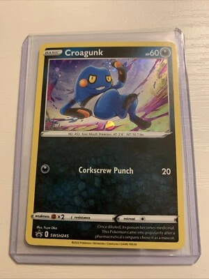 Croagunk - (Cosmos Holo) SWSH245 SWSH: Sword & Shield Promo Cards Holo - Image 1 of 2