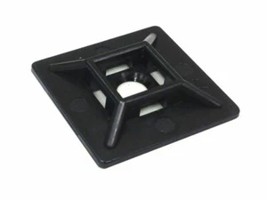 28mm x 28mm Cable Tie Mounts BLACK (100) - Picture 1 of 2