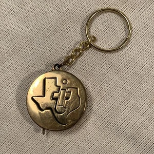 Vintage Texas Instruments Brass Tape Measure - Picture 1 of 7