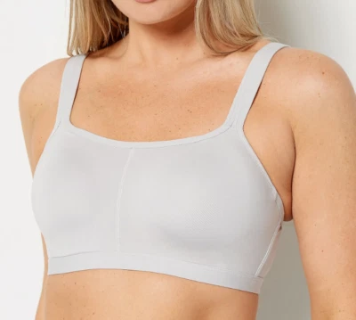 Breezies Comfort Zone Wirefree T-Shirt Bra~46DD~Grey~A469039~Foam Cups 4996 - Image 1 of 2