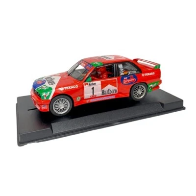 Fly Car Model A2022 BMW M3 E30 Marlboro Rally Villa de Teror 2000 No. 1 1:32