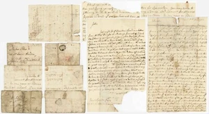 1772 FAMILY LETTERS to JOHN HAY AT MR ROSES ACADEMY CHISWICK DOCWRA PENNY POST - Picture 1 of 8