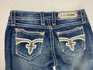 Rock Revival Zoey Distressed Women's Jeans 26 Straight - Picture 1 of 4