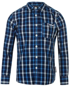 Lee Cooper Junior Boys Long Sleeve Check Shirt - Casual - 50% OFF !!! SALE !! - Picture 1 of 4