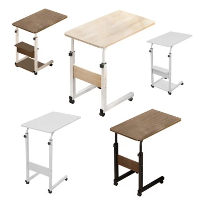 Over Bed Table Tray Adjustable Height Mobility Aid Chair Computer PC Desk Laptop - Image 1 of 4