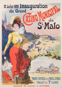 PEAN -JULY 12, 1899 INAUGURATION OF THE GRAND MUNICIPAL CASINO OF ST MALO - 1899 - Picture 1 of 1