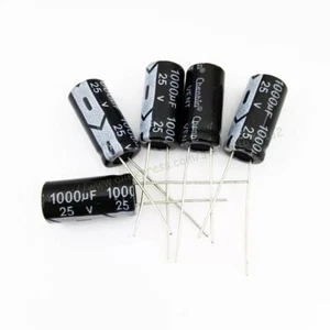 Set 5 X 1000uf 25v Set 5X Capacitor Chemical 1000µF 1000uF 25V Radial 105° - Picture 1 of 1
