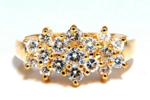.80ct Natural Diamonds Cluster Ring 14kt. - Picture 1 of 6
