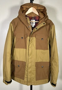 Timberland $225 Dryvent Brown Waterproof Parka Coat Hike Camp Jackets Sz L - Picture 1 of 17