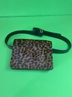 J.JILL Leather Leopard Print Waist Bag XS/S Italian