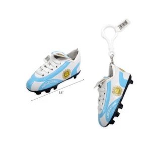 1 Key Chain Argentina Shoe Keychain Argentina Soccer Sneaker Key Chain Charm - Picture 1 of 1
