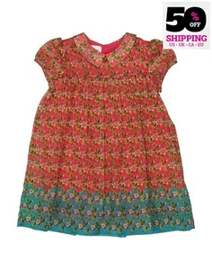 RRP €440 GUCCI Kids Trapeze Dress Size 36M Floral Lined Collared Made in Italy - Picture 1 of 4