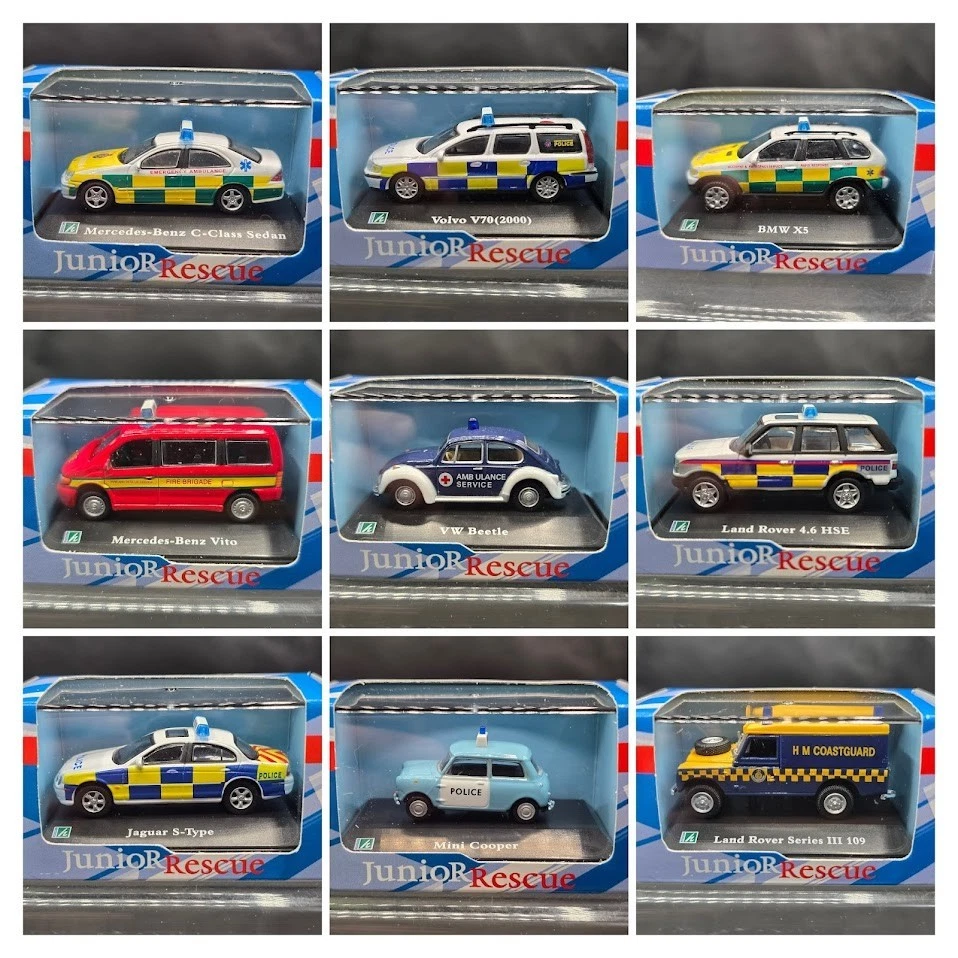 Cararama Junior Rescue, Choose Your Model, 1/72, Police, Ambulance, & Coastguard - Image 1 of 1