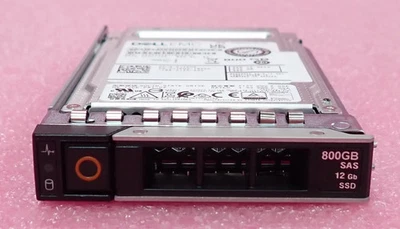 New Dell 800GB SAS 12Gbps MU TLC 2.5" SSD KPM6XVUG800G JTKH5 + 14/15/16G Caddy - Image 1 of 3