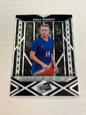 2024 LEAF COLECTIVE EMILY SONNETT 1/1 PASE DE PRENSA VINILO PLATEADO SSP GW1 Foto 1 de 2