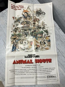 1981 Topps ANIMAL HOUSE Movie Giant Pin Up  Poster w/ Package 12"x 20" Belushi - Picture 1 of 7