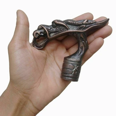 Винтажная антикварная ручка с головой дракона для трости трости подарок ручной работы - Изображение 1 из 3