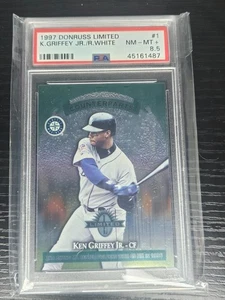 1997 Donruss Limited - Counterparts Ken Griffey Jr, Rondell White #1 PSA 8.5 - Picture 1 of 2