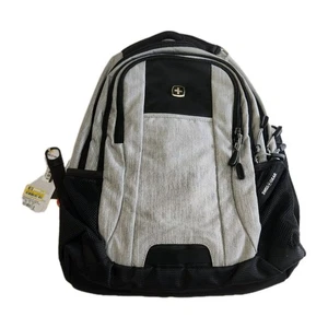 Swiss Gear NEUF Gris bruyère 18" Ordinateur Portable Tablette École Travail Collège Sac à Dos - Photo 1/24