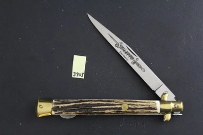 Cuchillo de bolsillo Kissing Crane KC 49 inoxidable Stag Stiletto 3903 Foto 1 de 4