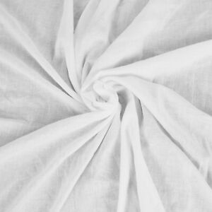 100% COTTON SOFT MUSLIN FABRIC / Cotton Cheese Cloth, White/Natural  62" /157 cm