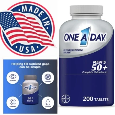 One A Day Men’s 50+ Healthy Advantage Multivitamin, Supplement with Vitamins A, Foto 1 de 4