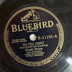 10" 78 RPM-Dinah Shore-Do You Care?/Honeysuckle Rose/Bluebird B-11191 - Picture 1 of 4