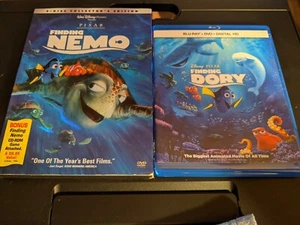 Finding Nemo - 2 Disc - DVD & Finding Dory (Blu-Ray/DVD) - Preowned - Picture 1 of 3