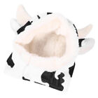 Pet Dog Cow Transformation Hat Sponge Shearing Warm Milk Costume Cat Hatt