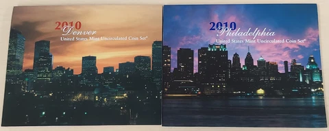 2010 US MINT UNCIRCULATED COIN SET  DENVER & PHILADELPHIA (ES1005) Cover