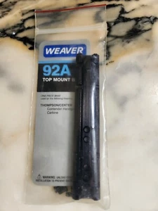 Weaver Top Mount Base mit Schrauben, # 92A/48092, schwarz glänzend, NEU!!! - Bild 1 von 3