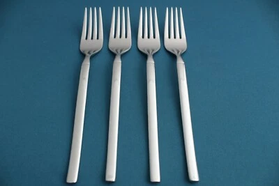 ZWILLING J.A. HENCKELS 4 Dinner Forks Zwilling J. A. Henckels OPUS Glossy 18/10 Stainless 7 7/8"