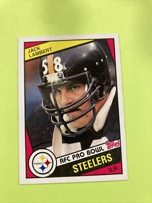 1984 Topps #167 Jack Lambert  Steelers - Image 1 of 4