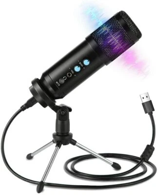 InnooTech PC USB Condenser Microphone Kit Pro home studio recording podcast mic - Image 1 of 4
