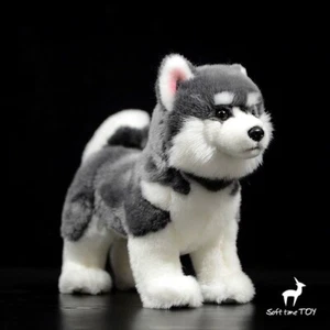 Alaskan Malamute High Fidelity Anime Cute Plushie Dog Plush Toy Lifelike Animals - Picture 1 of 7