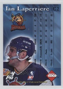 1995-96 Collector's Edge Ice Crucible Blank Front Ian Laperriere #C2