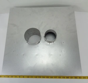 Adaptador de ventilación coaxial a co-lineal para electrodomésticos 3" 4" 6-5/8" revestimiento de chimenea de metal - Imagen 1 de 7