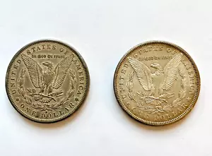 1881-S Morgan Silver Dollar (Set of 2) - Picture 1 of 2