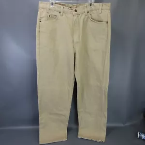 Jeans Vintage Levi's 550 Orange Tab Uomo Taglia 40x30 Made USA Pantaloni Denim Tan - Foto 1 di 9