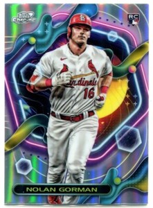 NOLAN GORMAN 2023 Topps Chrome Cosmic REFRACTOR Rookie RC #16