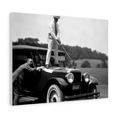 ⛳ Arte y decoración de pared de golf | "The Big Drive" 1924 | Impresión en lienzo de alta calidad 😎 Foto 1 de 3