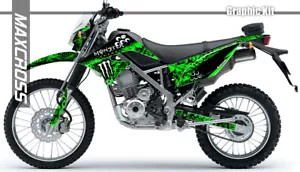 KAWASAKI KLX125/150 S/D/L 2009- 2014 MAXCROSS GRAPHICS KIT DECAL STICKERS MON1 - Foto 1 di 3