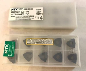 NTK Ceramic Inserts - WNGA 433 0.2 SX8 TNF - Qty. 10 - NEW - Picture 1 of 1