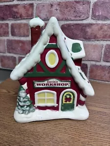 Hallmark Santa’s Workshop Light-up Musical North Pole Village 2012 Works Great - Picture 1 of 5