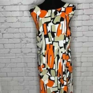 Ronni Nicole 20W Modern Print Dress - Contemporary Elegance - Picture 1 of 5