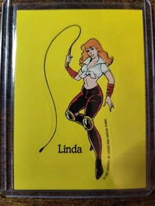 1989 Topps Nintendo Linda Game Tip Sticker Card #2 Double Dragon